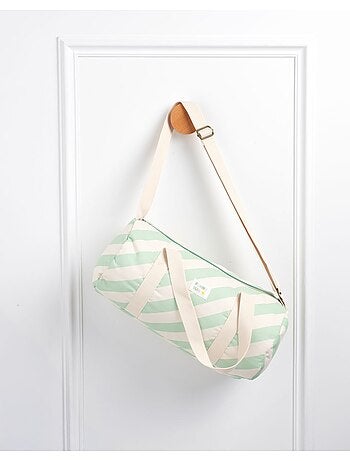 Sac bowling enfant en coton imprimé citron - SAUTHON