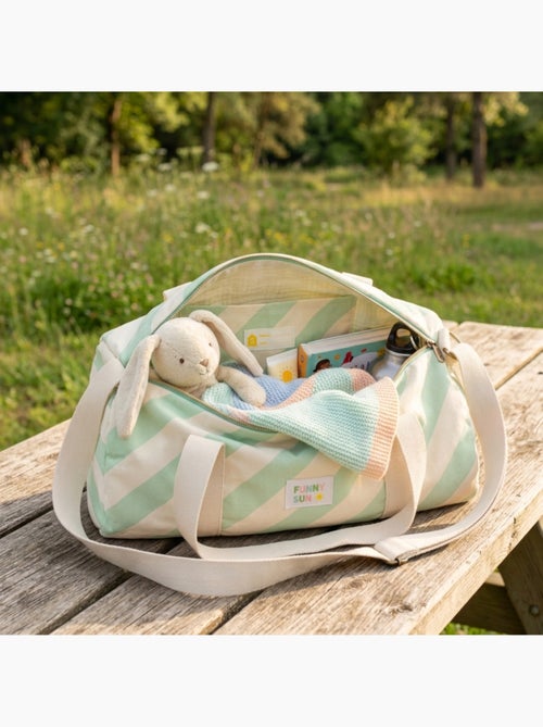Sac bowling enfant en coton rayé - SAUTHON - Kiabi Sac bowling enfant en coton rayé - SAUTHON - Kiabi