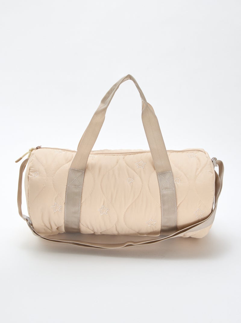 Sac bowling matelassé Beige - Kiabi