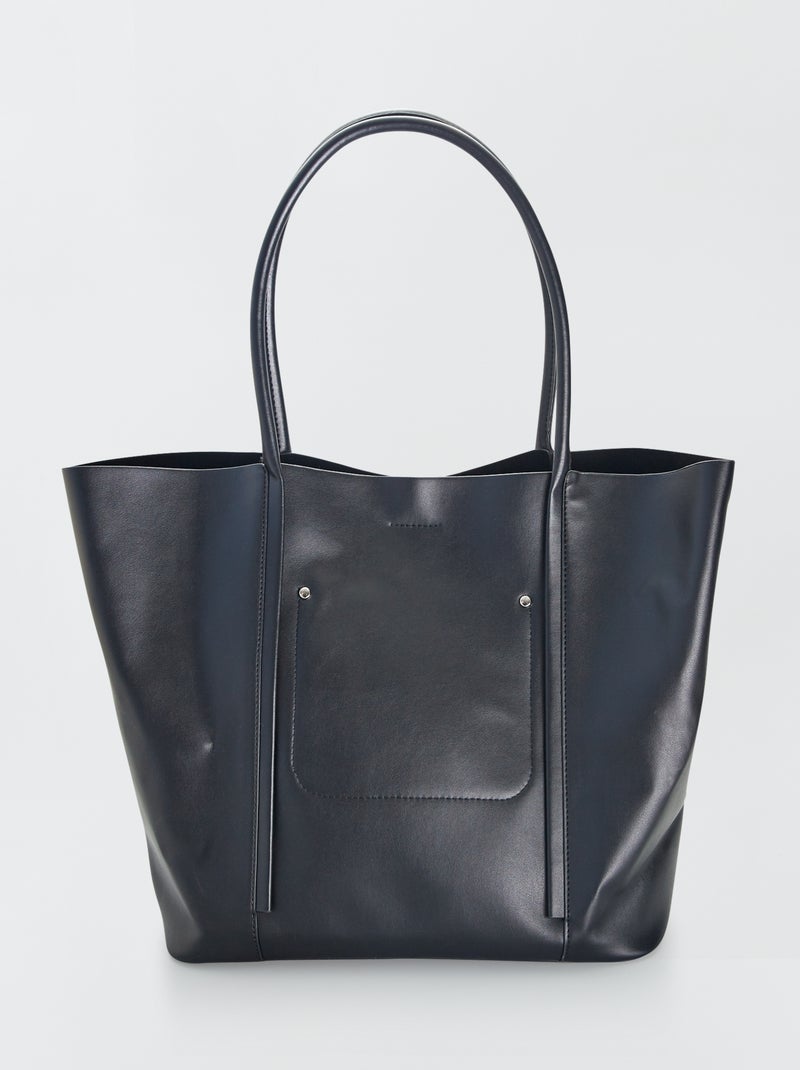 Sac cabas à grandes anses Noir - Kiabi