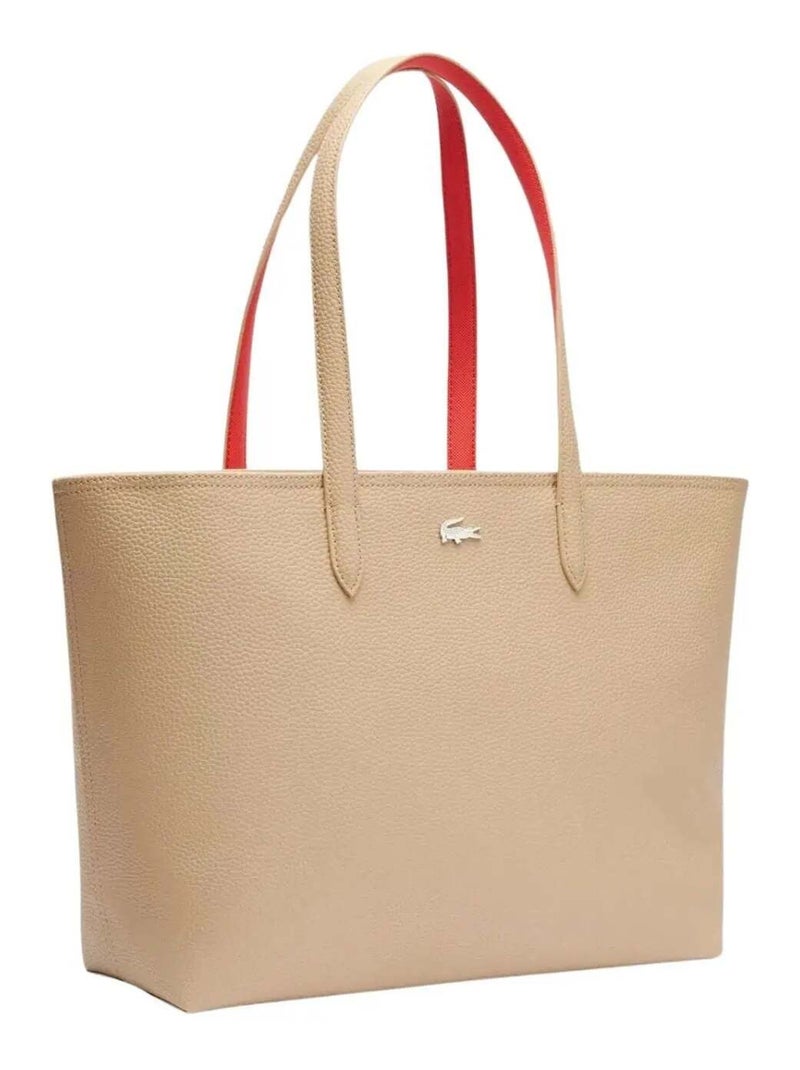 Sac Cabas Anna Lacoste  Viennois Grenadine Beige - Kiabi