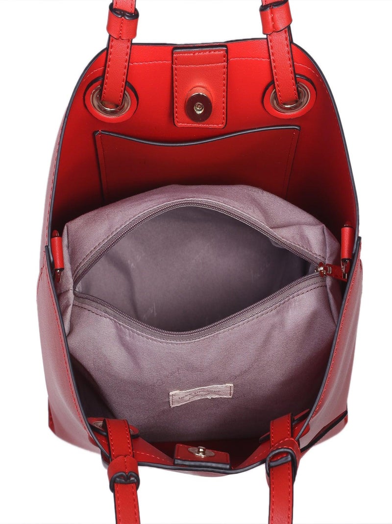 Sac cabas ANTONIA Rouge - Kiabi