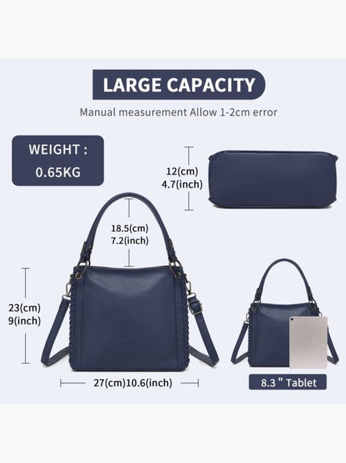 Sac cabas bandoulière minimaliste 3 poches - miss lulu - Kiabi Sac cabas bandoulière minimaliste 3 poches - miss lulu - Kiabi