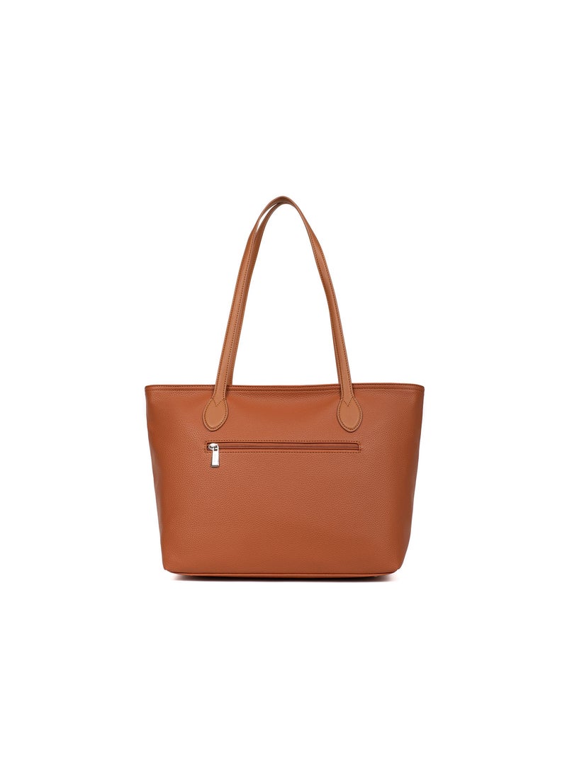 Sac cabas ciara | fagola Marron caramel - Kiabi