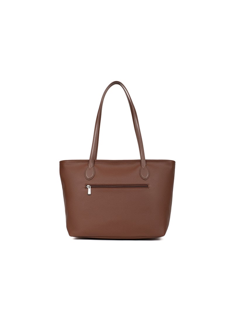 Sac cabas ciara | fagola Marron chocolat - Kiabi