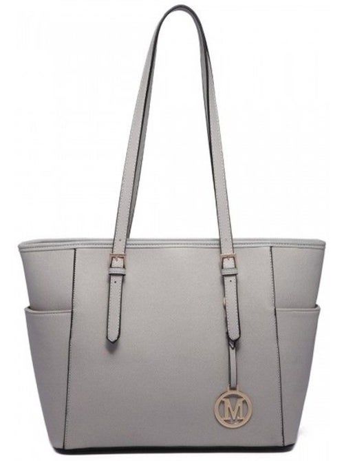 Sac cabas cuir pu imperméable longues anses 35x15x28 cm - miss lulu - Kiabi Sac cabas cuir pu imperméable longues anses 35x15x28 cm - miss lulu - Kiabi