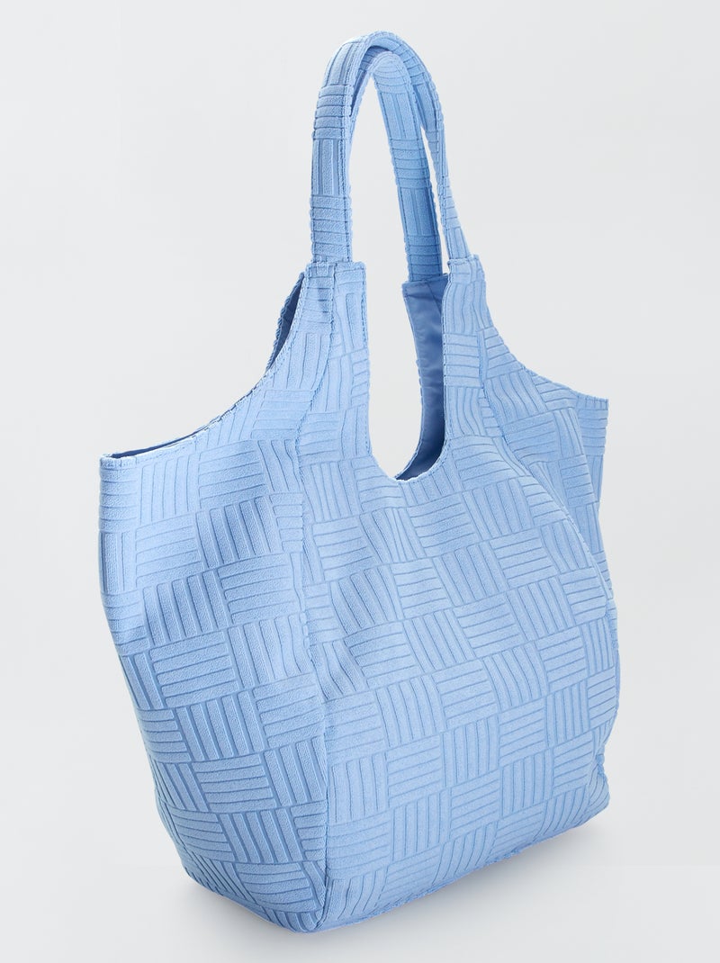 Sac cabas en éponge Bleu - Kiabi