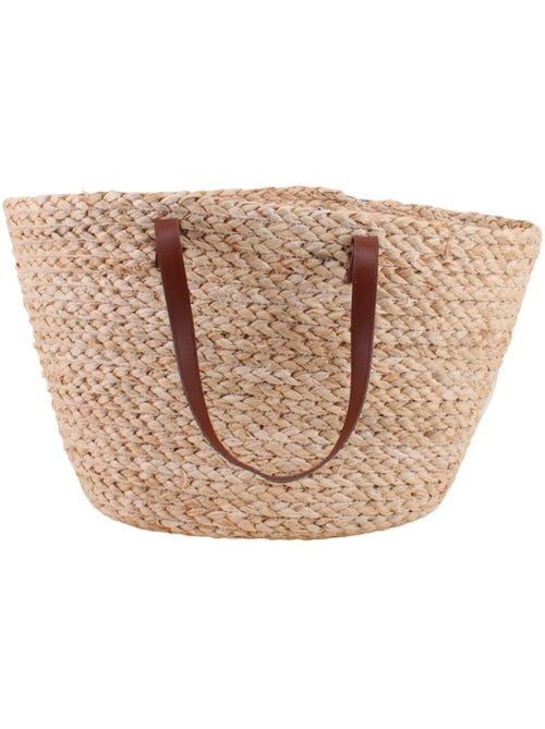 Sac cabas en fibres naturelles 63x30cm - Kiabi