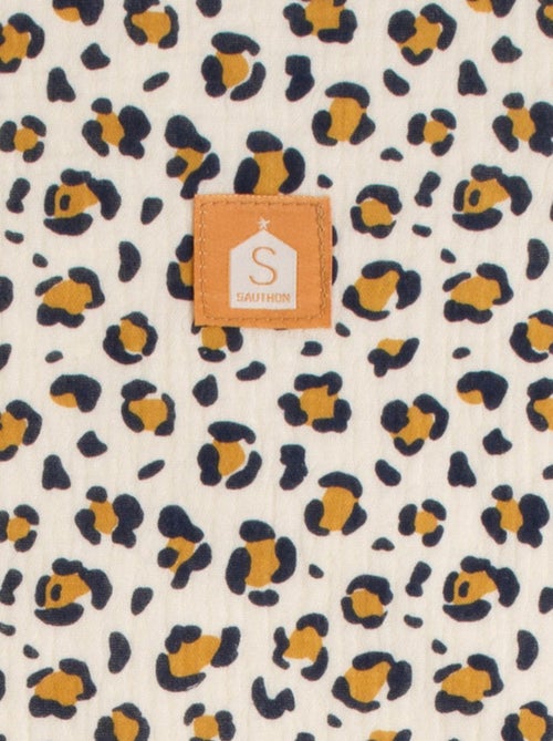 Sac cabas en gaze de coton matelassé imprimé Léopard - SAUTHON - Kiabi
