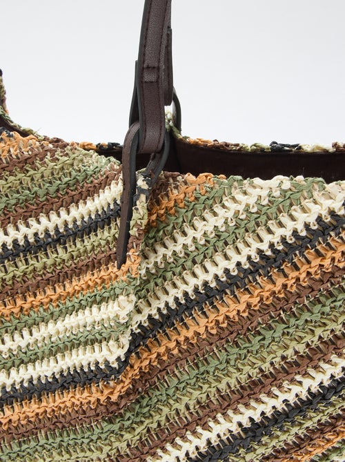 Sac cabas en paille - Kiabi