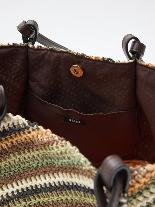 Sac cabas en paille - Kiabi