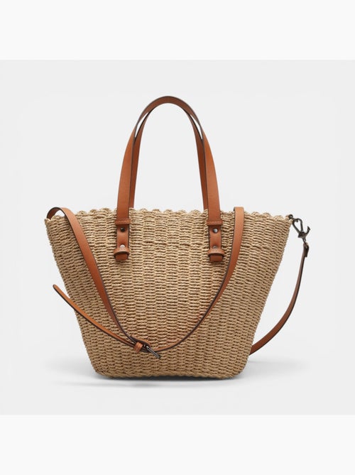 Sac cabas en raphia Bata - Kiabi