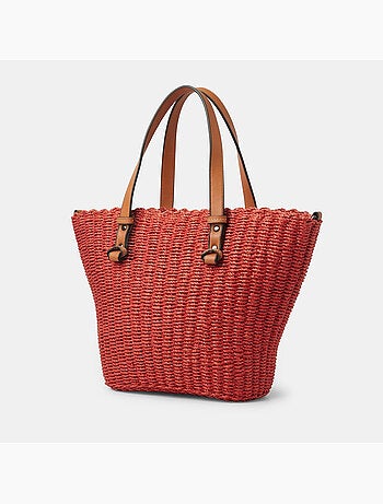 Sac cabas en raphia Bata