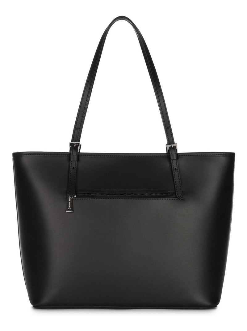 Sac cabas épaule Zippée L Smooth Lancaster Noir - Kiabi