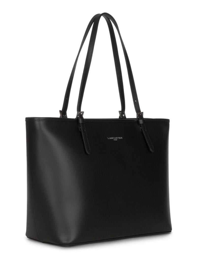 Sac cabas épaule Zippée L Smooth Lancaster Noir - Kiabi