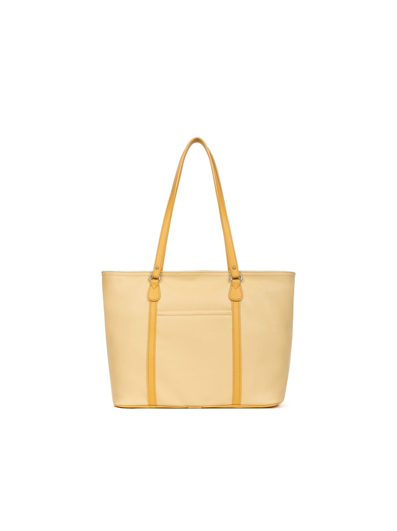 Sac cabas flavia | fagola Jaune - Kiabi