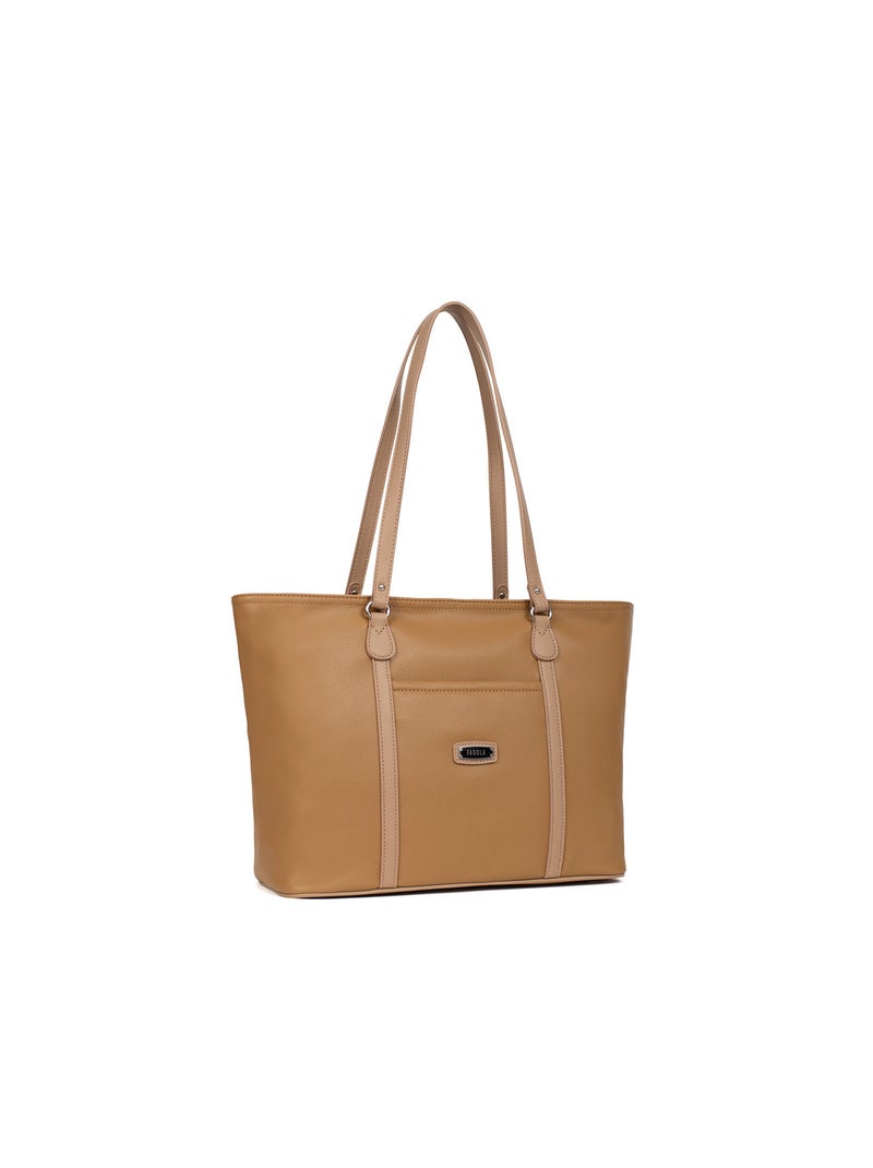 Sac cabas flavia | fagola Taupe - Kiabi