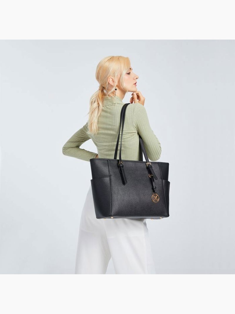 Sac cabas fourre-tout format a4 35x15x28 cm - miss lulu Gris - Kiabi