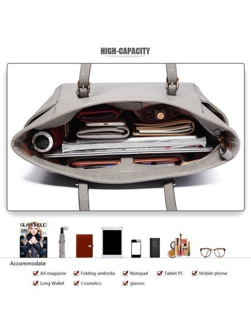 Sac cabas fourre-tout format a4 35x15x28 cm - miss lulu - Kiabi Sac cabas fourre-tout format a4 35x15x28 cm - miss lulu - Kiabi