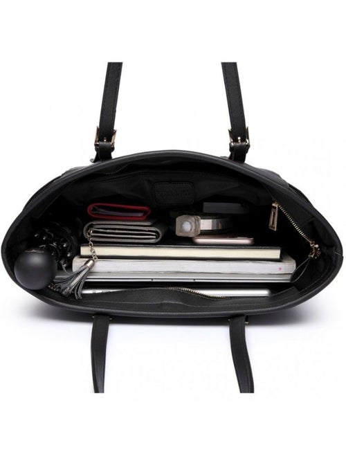 Sac cabas fourre-tout format a4 35x15x28 cm - miss lulu - Kiabi Sac cabas fourre-tout format a4 35x15x28 cm - miss lulu - Kiabi