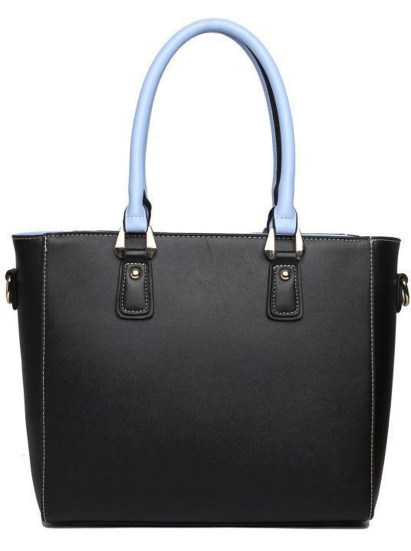 Sac cabas fourre-tout forme v 30x10x26 cm - miss lulu Bleu - Kiabi