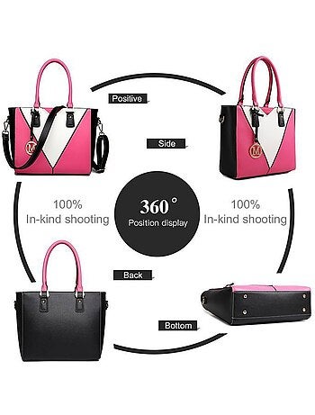Sac cabas fourre-tout forme v 30x10x26 cm - miss lulu