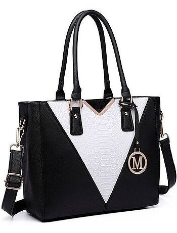 Sac cabas fourre-tout forme v 30x10x26 cm - miss lulu