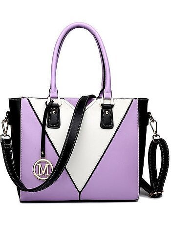 Sac cabas fourre-tout forme v 30x10x26 cm - miss lulu
