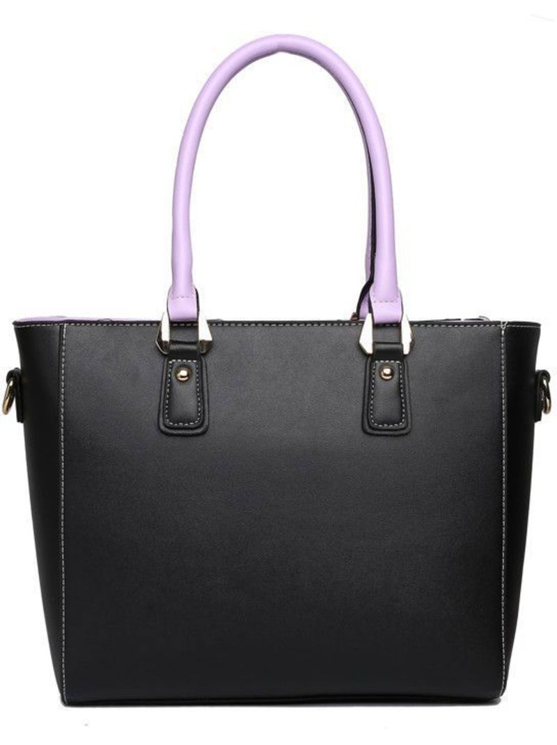 Sac cabas fourre-tout forme v 30x10x26 cm - miss lulu Violet - Kiabi
