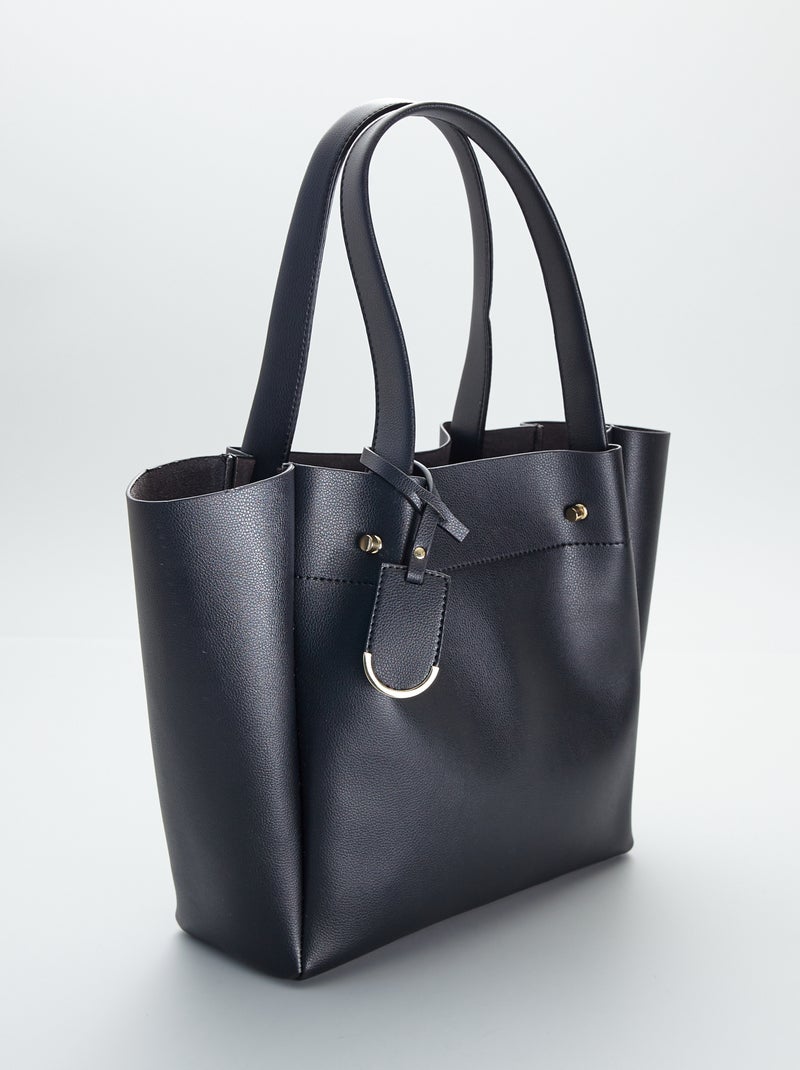 Sac cabas grand format Noir - Kiabi