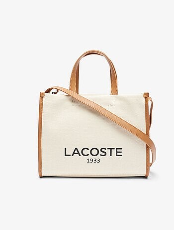 Sac Cabas Heritage Canvas Lacoste Natural Tan