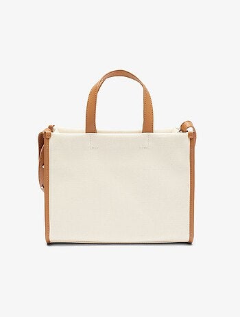 Sac Cabas Heritage Canvas Lacoste Natural Tan