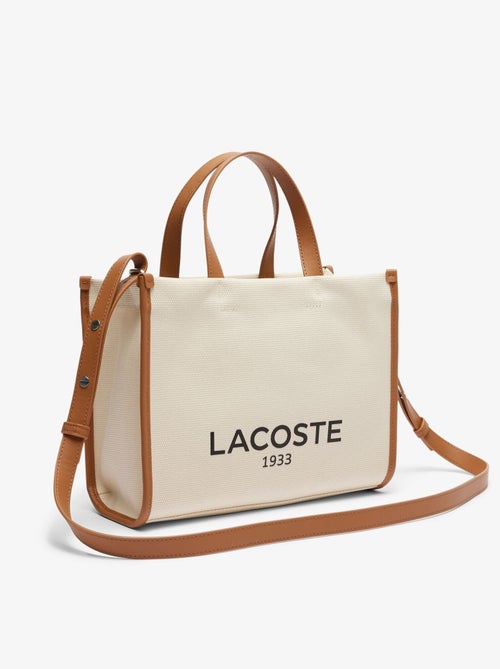 Sac Cabas Heritage Canvas Lacoste  Natural Tan - Kiabi