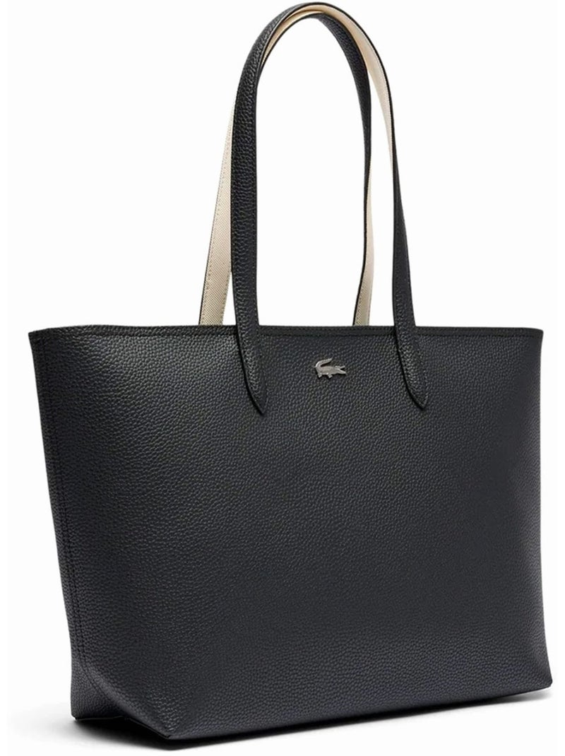 Sac cabas Lacoste Anna Noir Blanc - Kiabi