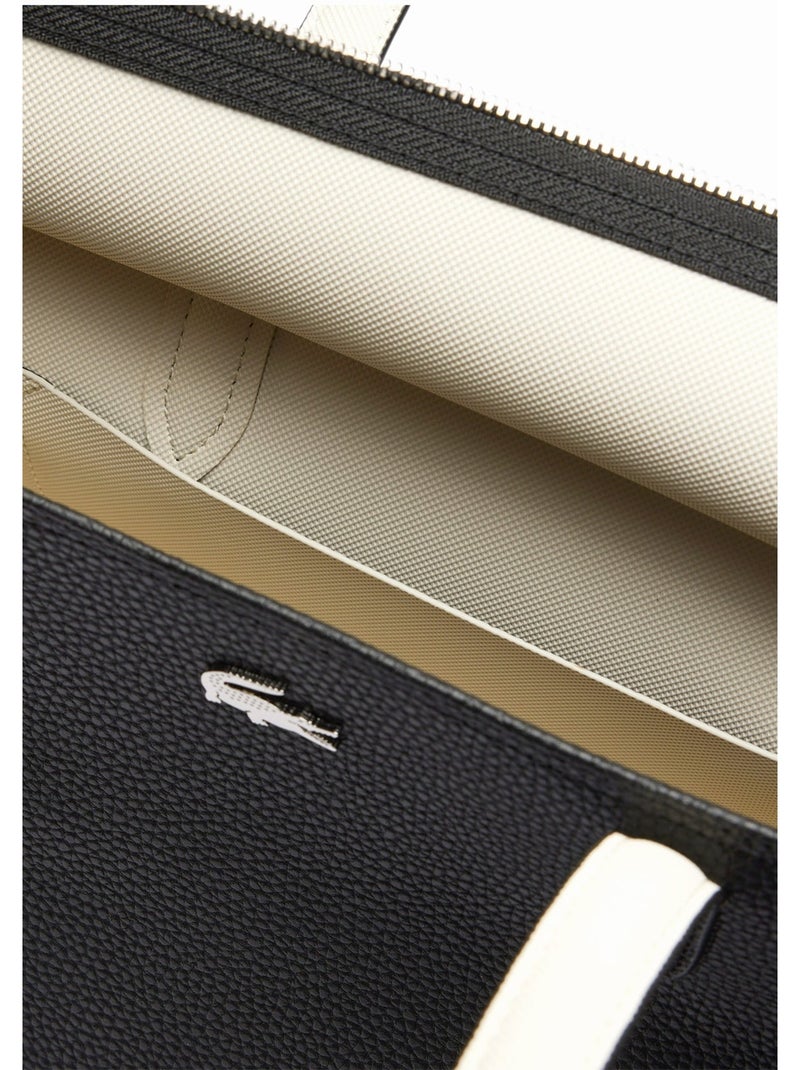 Sac cabas Lacoste Anna Noir Blanc - Kiabi