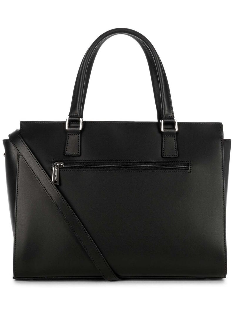 Sac cabas main Zippée L Smooth Lancaster Noir - Kiabi