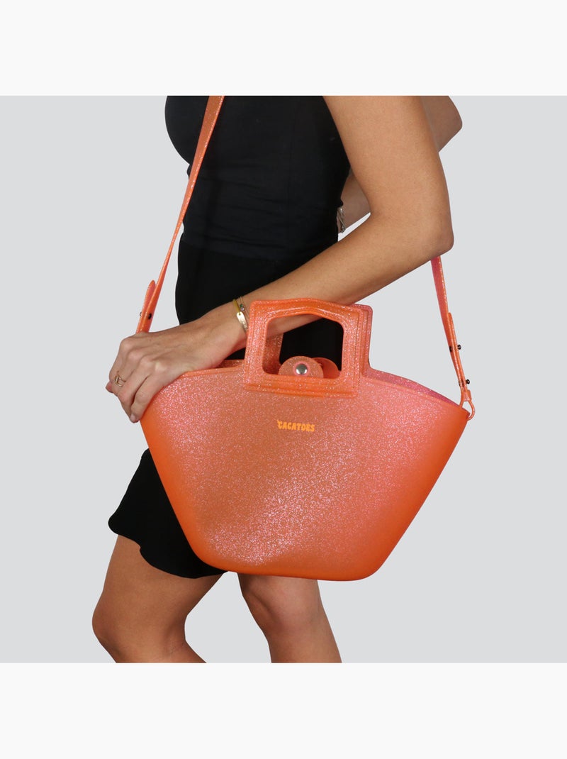 Sac Cabas MARISCO TRANSPARENTE - Corail - Taille unique Corail - Kiabi