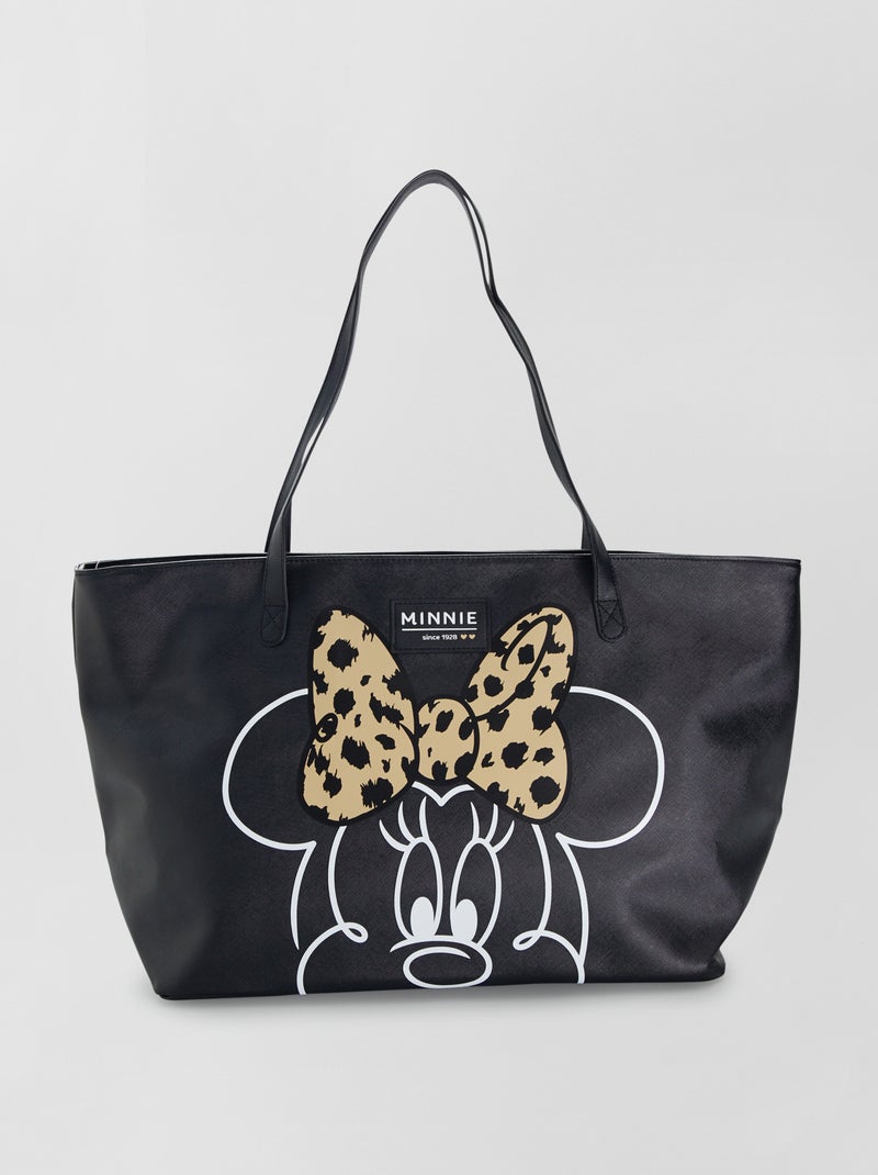 Sac cabas 'Minnie' en simili noir - Kiabi