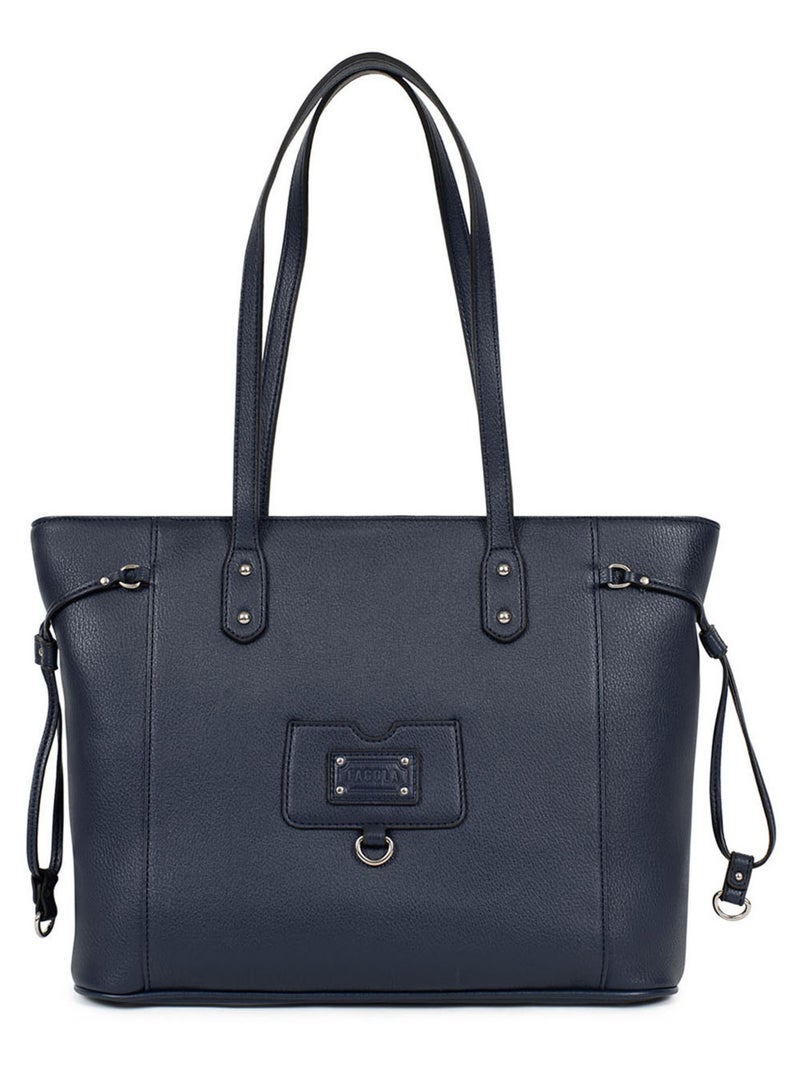 Sac cabas porté épaule - A4 Bleu nuit - Kiabi