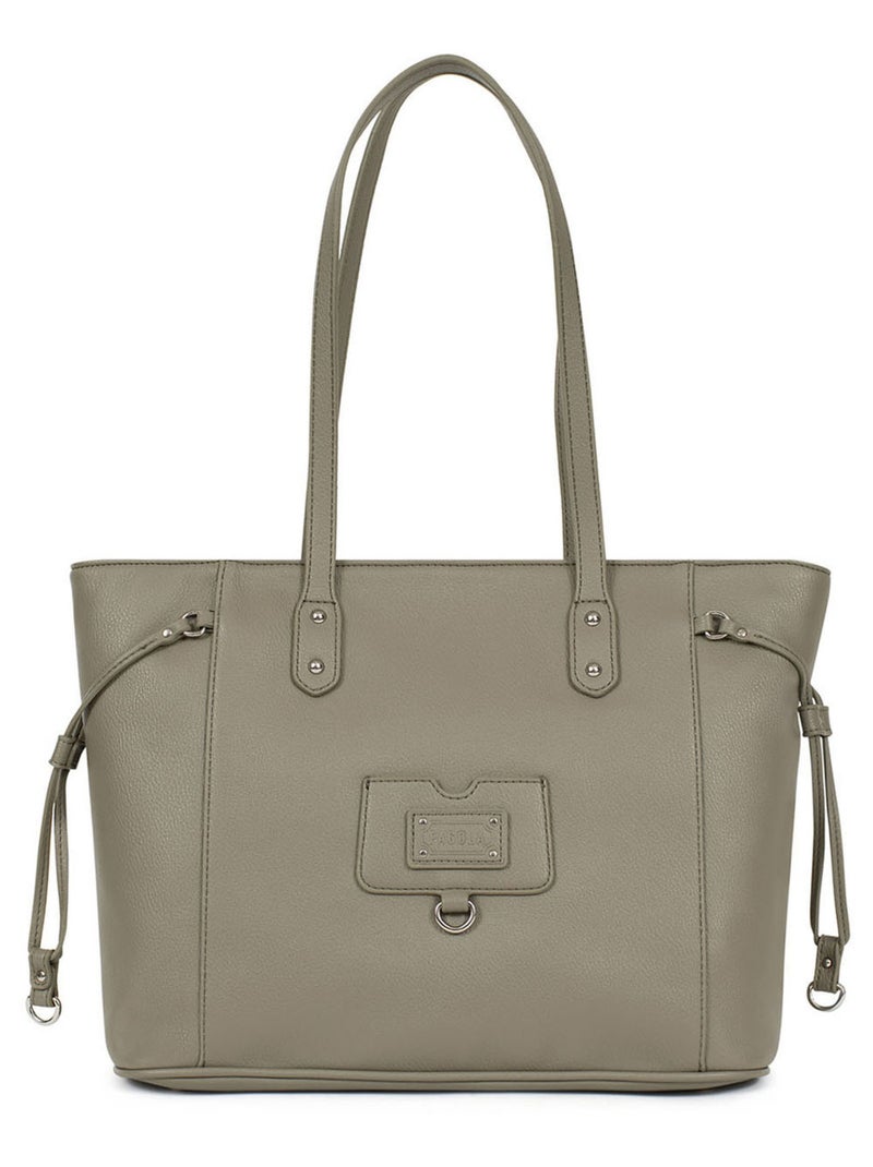 Sac cabas porté épaule - A4 Kaki - Kiabi