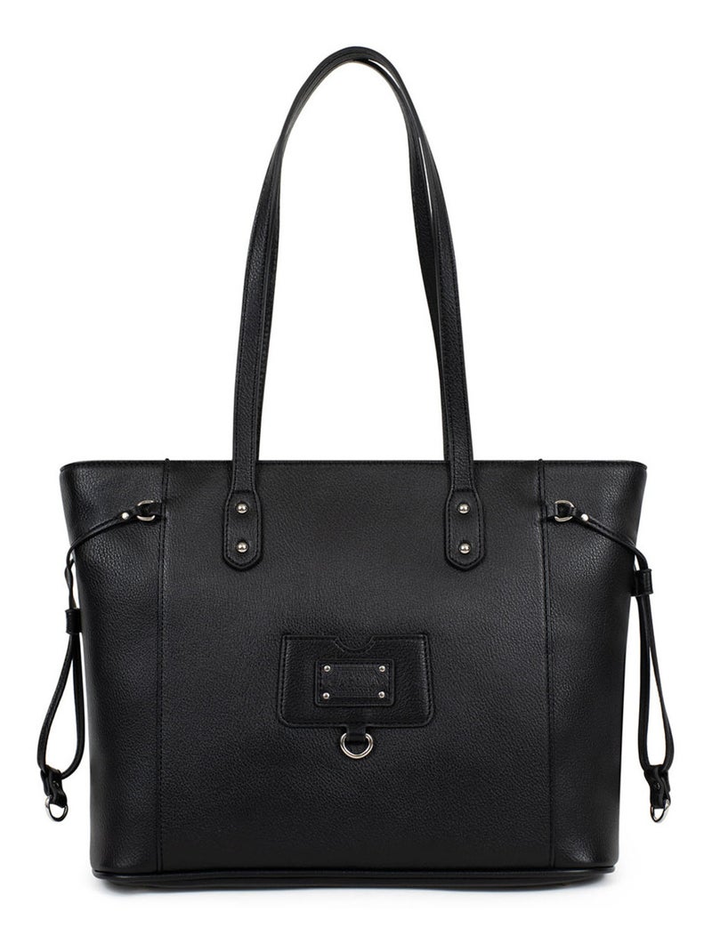 Sac cabas porté épaule - A4 Noir - Kiabi