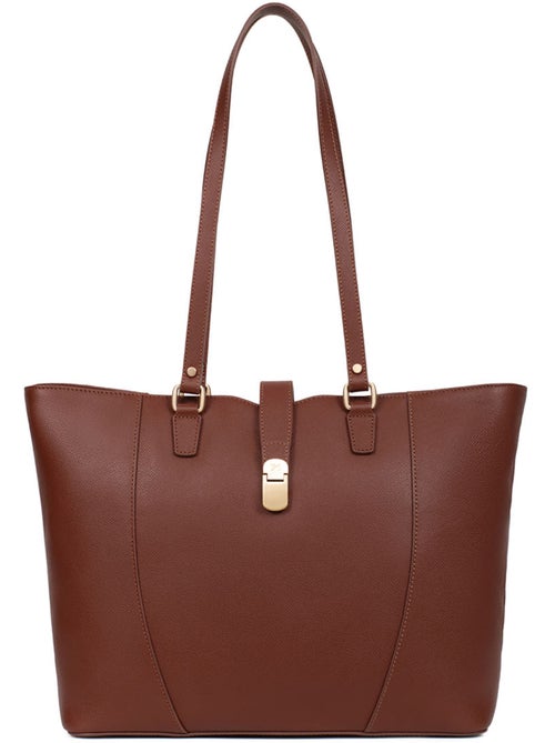 Sac cabas porté épaule  A4  Cuir AUDE - Kiabi