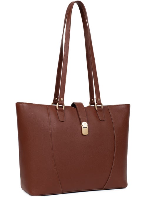 Sac cabas porté épaule  A4  Cuir AUDE - Kiabi
