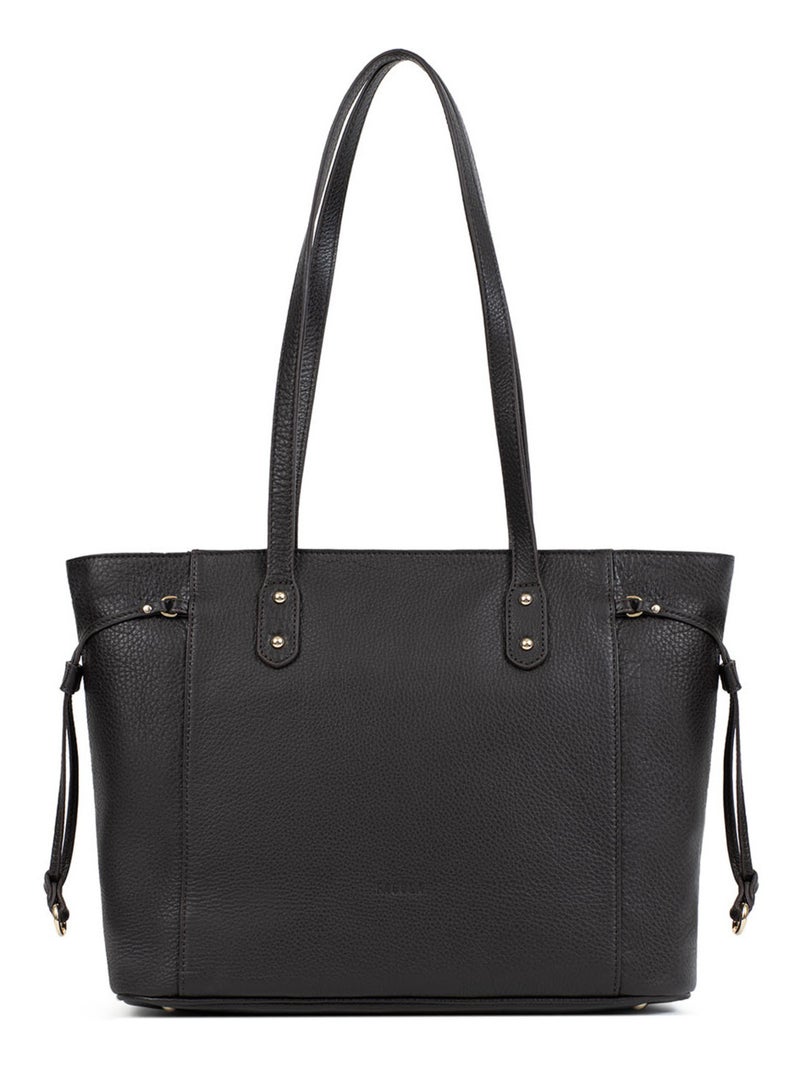 Sac cabas porté épaule A4 Cuir Marron foncé - Kiabi