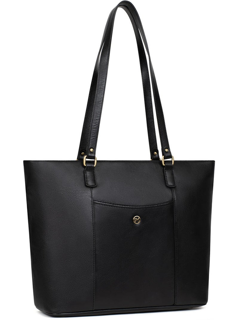 Sac cabas porté épaule  A4  Cuir ONDINE Noir - Kiabi
