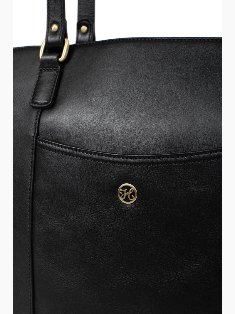 Sac cabas porté épaule  A4  Cuir ONDINE Noir - Kiabi