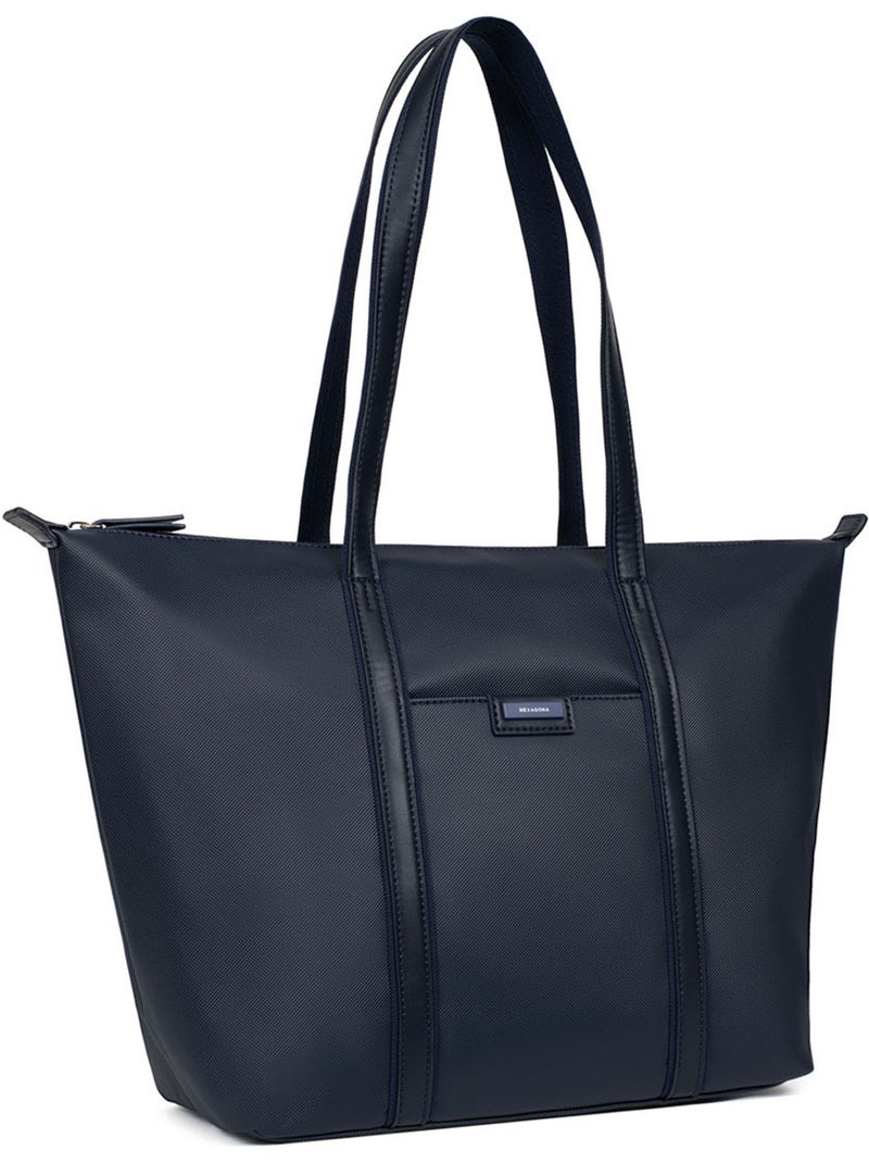 Sac cabas porté épaule  A4  Grand JOYCE Bleu nuit - Kiabi