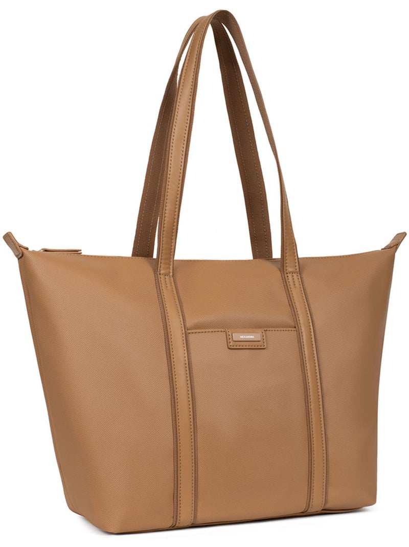 Sac cabas porté épaule  A4  Grand JOYCE Marron clair - Kiabi