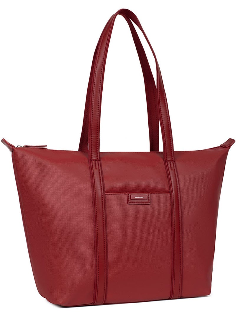 Sac cabas porté épaule  A4  Grand JOYCE Rouge foncé - Kiabi