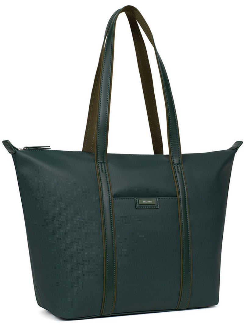 Sac cabas porté épaule  A4  Grand JOYCE Vert sapin - Kiabi
